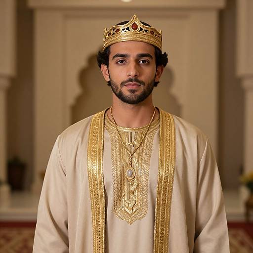 Arabian Prince in Regal Attire