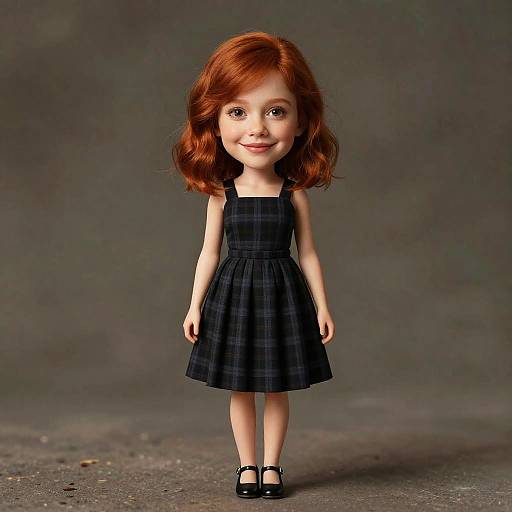 Photorealistic Portrait of Smiling Girl