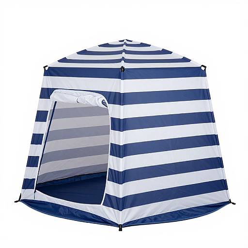 Striped Portable Beach Changing Cabana