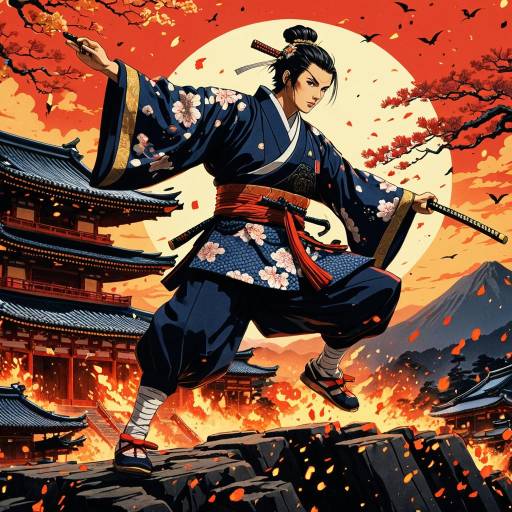 Shogun's Leap at Sunset Temple