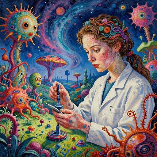 Biotech Haven: Futuristic Gene Engineer