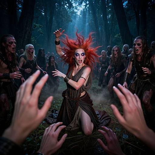 Dark Forest Night Madness Dance