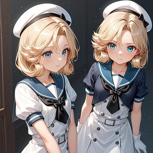 Illustration of Janus (kancolle), kantai collection in the style of Aile (crossroads)