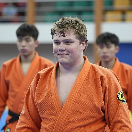 Man in Orange Martial Arts Gi