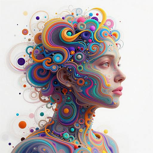 Abstract AI Creativity Illustration