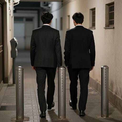 A Distant Farewell in a Dim Alley