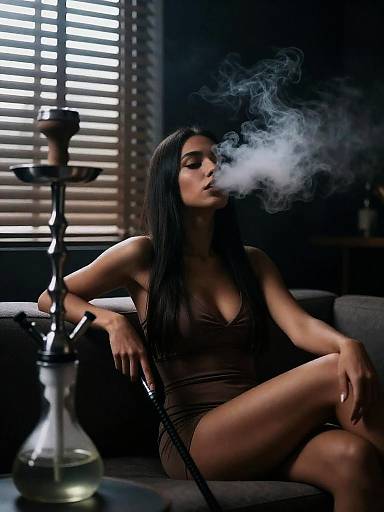 Moody Night Shisha Lounge Portrait