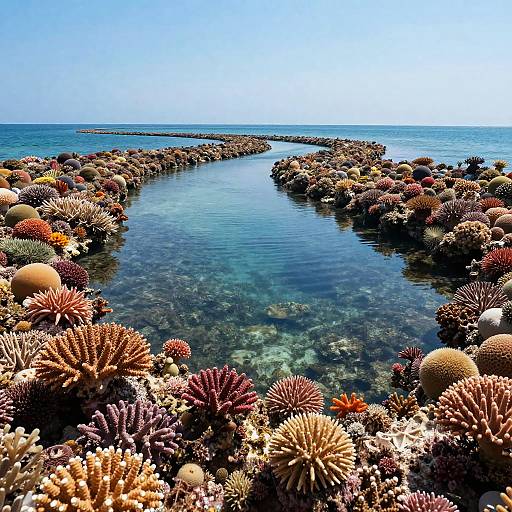 Vibrant Underwater Riverbend Scene