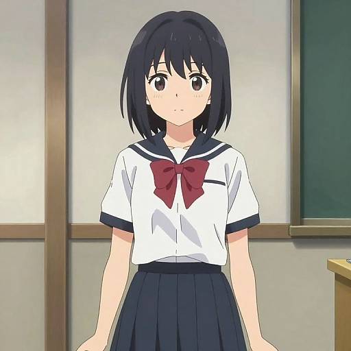 Modern Japanese Schoolgirl Anime Style