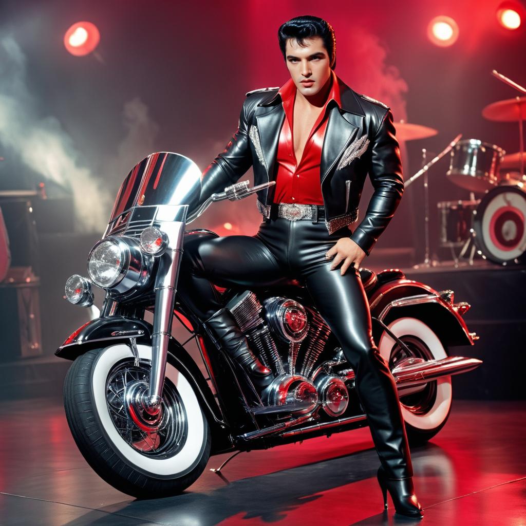 Elvis Reimagined: Glamorous Rock Star Vibes