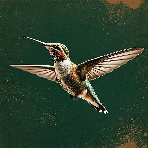 Chalk Dust Hummingbird Dadaist PS1 Wallpaper