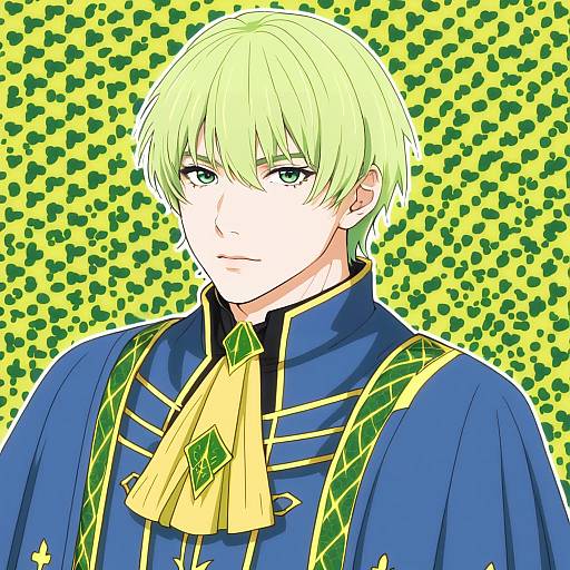 Illustration of Alfred (fire emblem), fire emblem in the style of Takeyuu