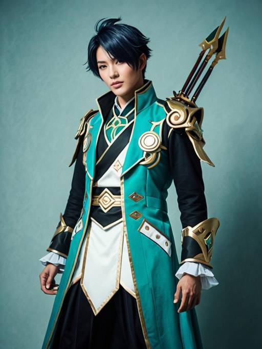 Cinematic Genshin Cosplay Photo of Man