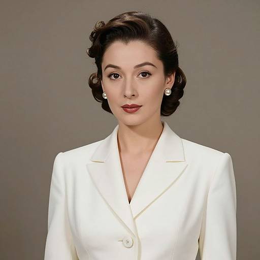 Elegant New Look Dior Portrait 1947