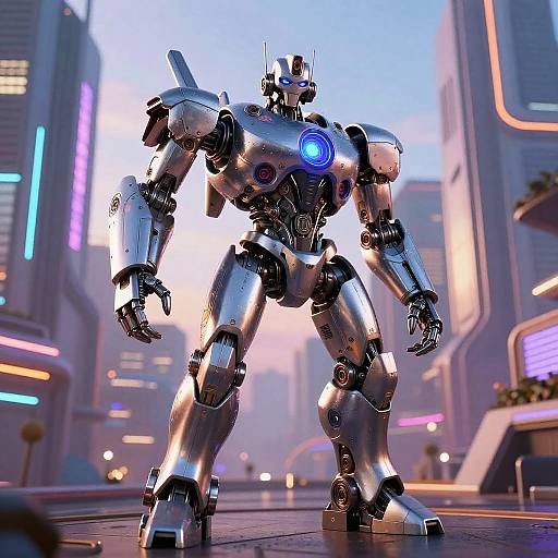 Ratchet and Clank Cyberpunk Cityscape