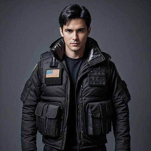 Male Cosplayer in Tactical Vest and Jacket
