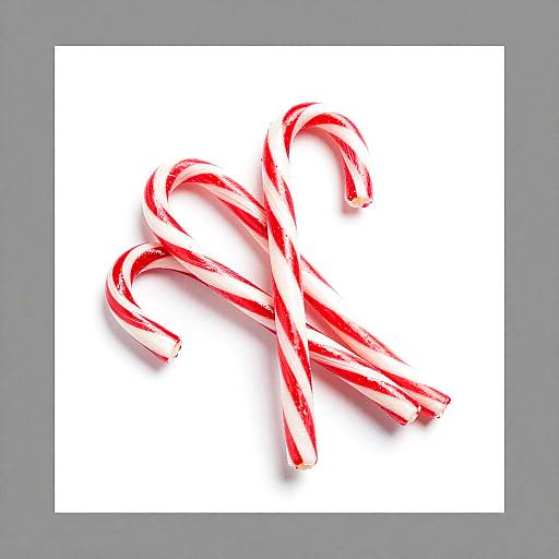 High Contrast Candy Cane Pile