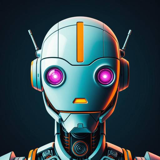 Minimalist Robot Head Icon