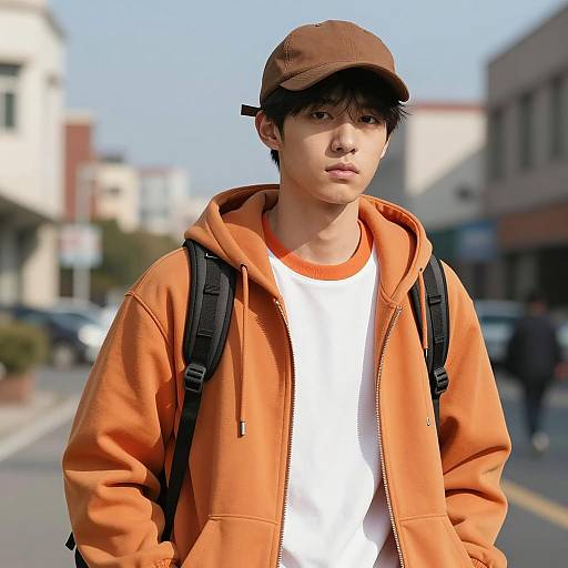 Stylish Casual Portrait of Young Male