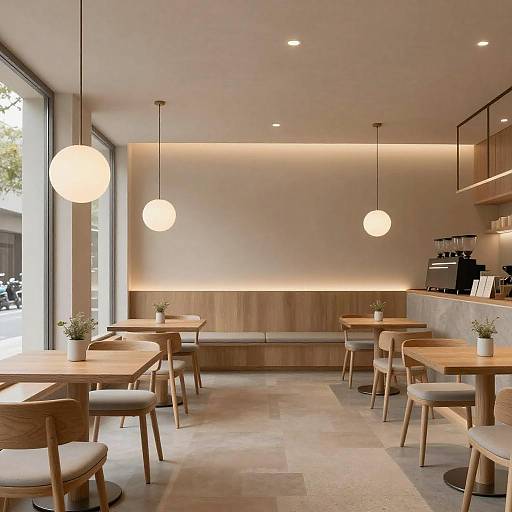 Modern Minimalist Café Interior