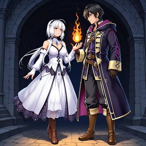 Illustration of Morgan (male) (fire emblem), fire emblem in the style of Toritora