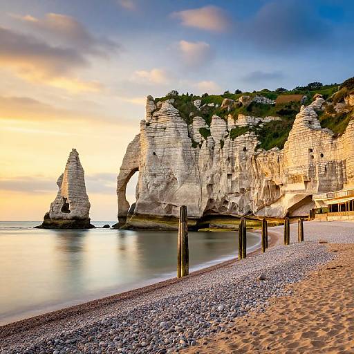 Surreal Etretat-Inspired Beachscape
