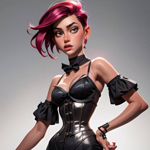 Steampunk Inventor in Lingerie Style