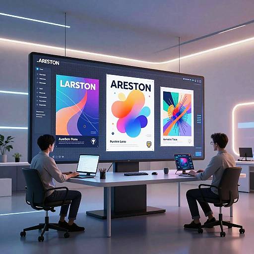 Futuristic AI Poster Design Studio