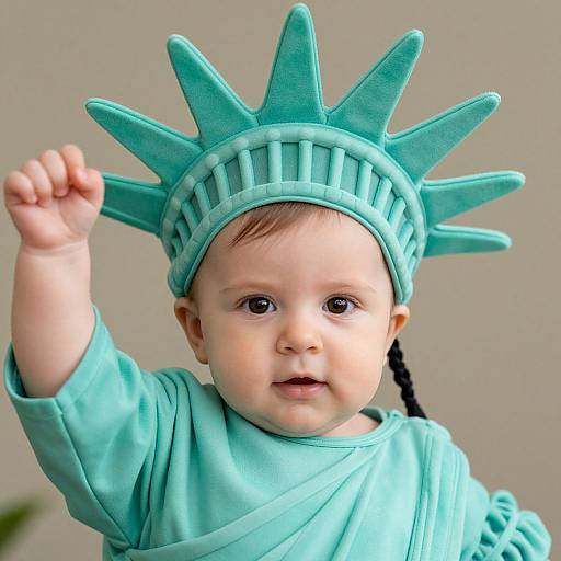 Infant in Statue of Liberty Costume