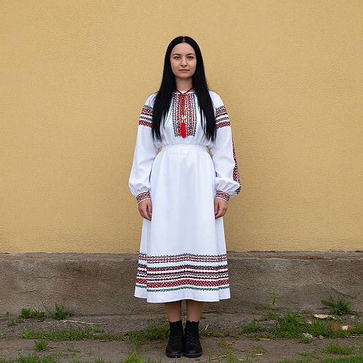 Slavic Folk Costume Parody Girl
