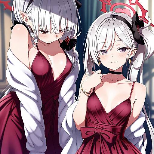 Illustration of Mutsuki (dress) (blue archive), blue archive in the style of Shinomu (cinomoon)