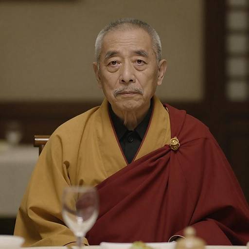 Elderly Man in Elaborate Robe