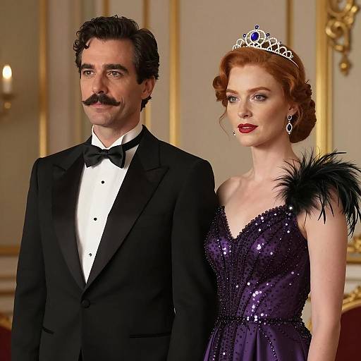 Elegant Couple in Formal Attire