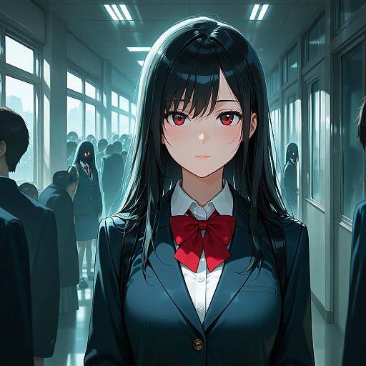 Horror-Themed School Ghost Girl