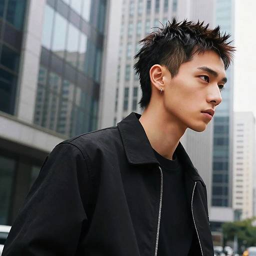 Androgynous Modern Mullets in Urban Style