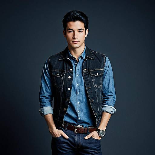 Stylish Man in Casual Attire Portrait