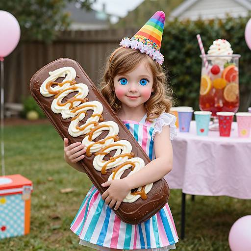 Candy-Themed Party Costume for Girl