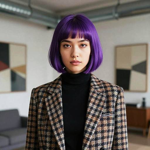 Vibrant Editorial Portrait in Modern Loft