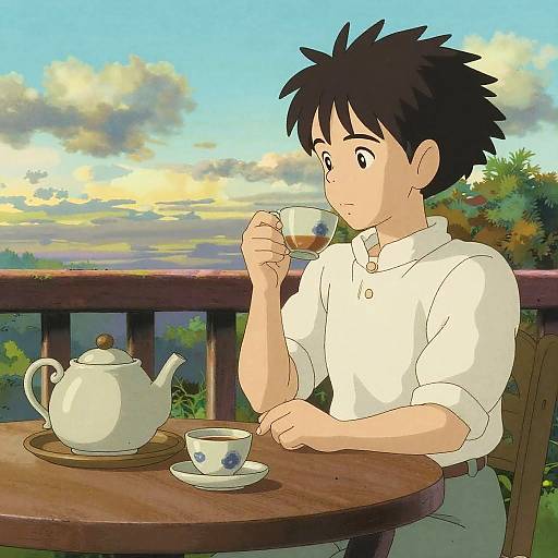 Studio Ghibli Style Afternoon Tea