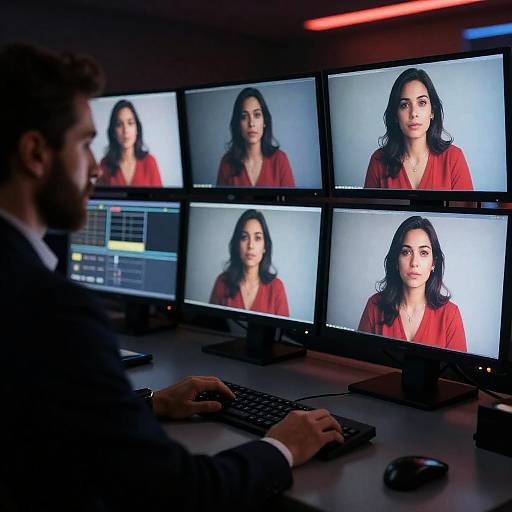 Dynamic Control Room Scene Photography