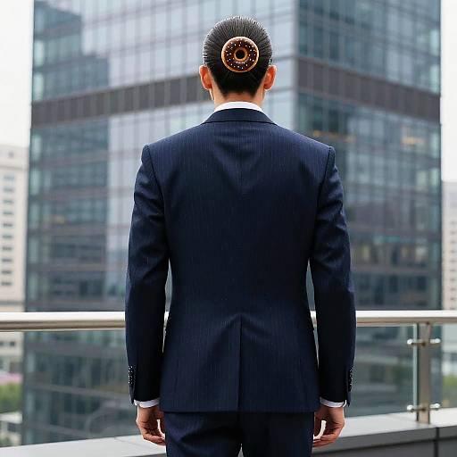 Doughnut Bun Business Fashion Editorial