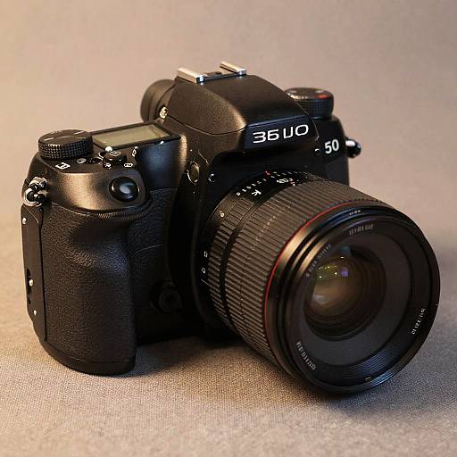 Close-Up of DSLR with 50mm Lens