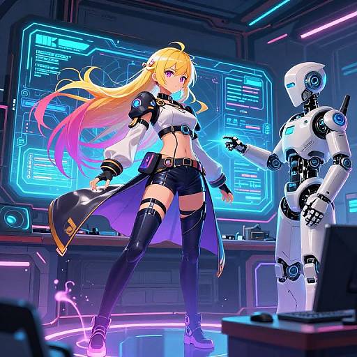 Futuristic Anime Character Design