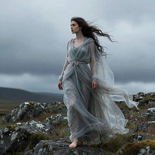 Haunting Banshee on Rocky Moor