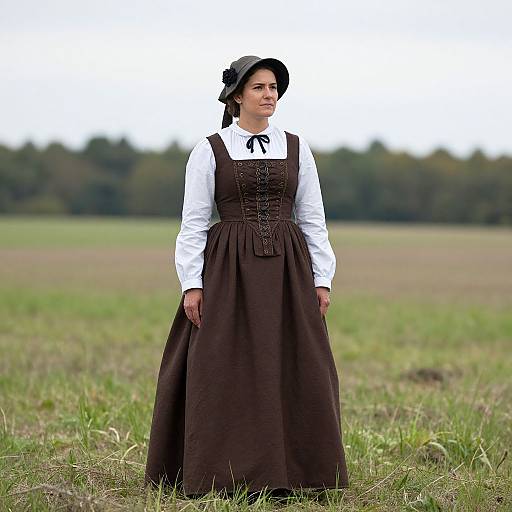 Colonial Woman in Field Costume
