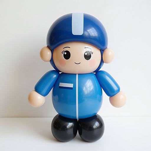 Doll in Blue Balloon Costume