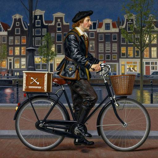 Rembrandt's Nightwatcher Bicycle Art