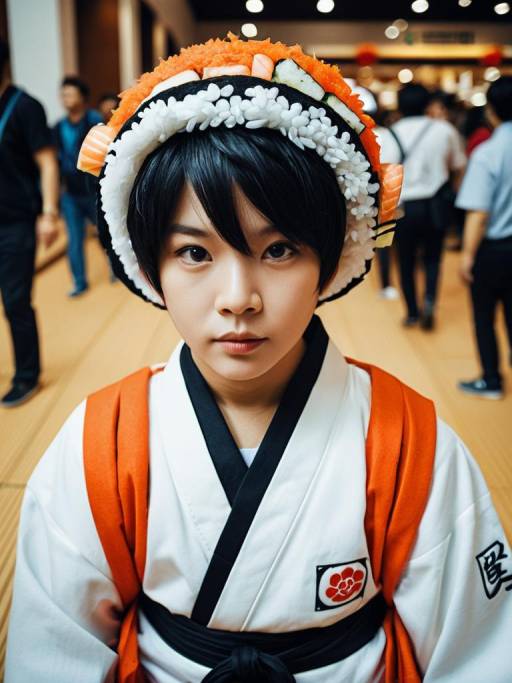 Sushi Costume Boy at Cosplay Festival