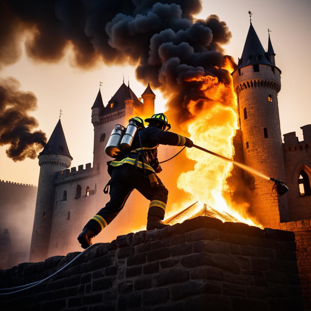 Heroic Firefighter Rescues Historic Castle