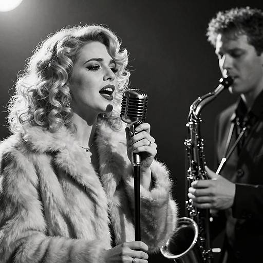 Vintage Jazz Duo Performance
